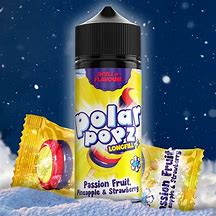 POLAR POPZ 120ML PASSION PINE S/BERRY LONG FILL
