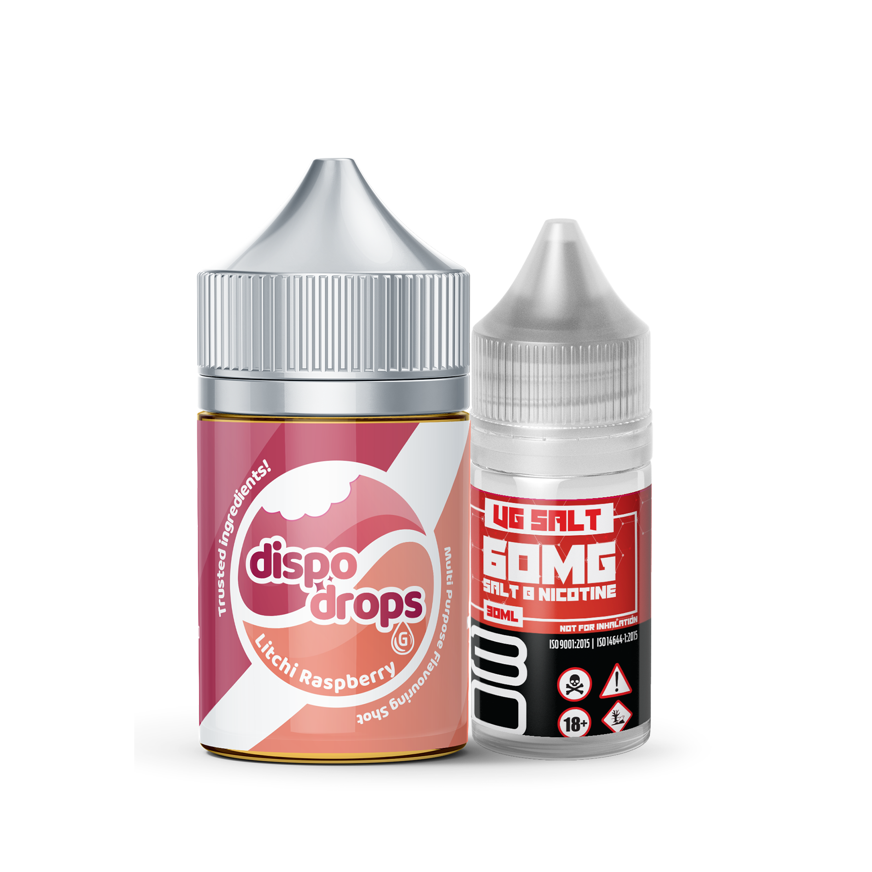 G Drops Dispo Drops LITCHI RASPBERRY Long fill SALTS (60ml) (30mg)