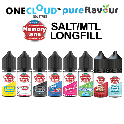Local - One Cloud Memory Lane Jam Jollers Salt/MTL Longfill Pure Flavour 30ml