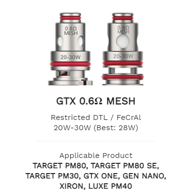 Vaporesso GTX - 0.6ohm MESH